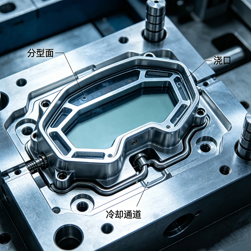 Aluminum Motorcycle Meter Housing Die Casting Mold-detail2 Aluminum Motorcycle Meter Housing Die Casting Mold-detail2